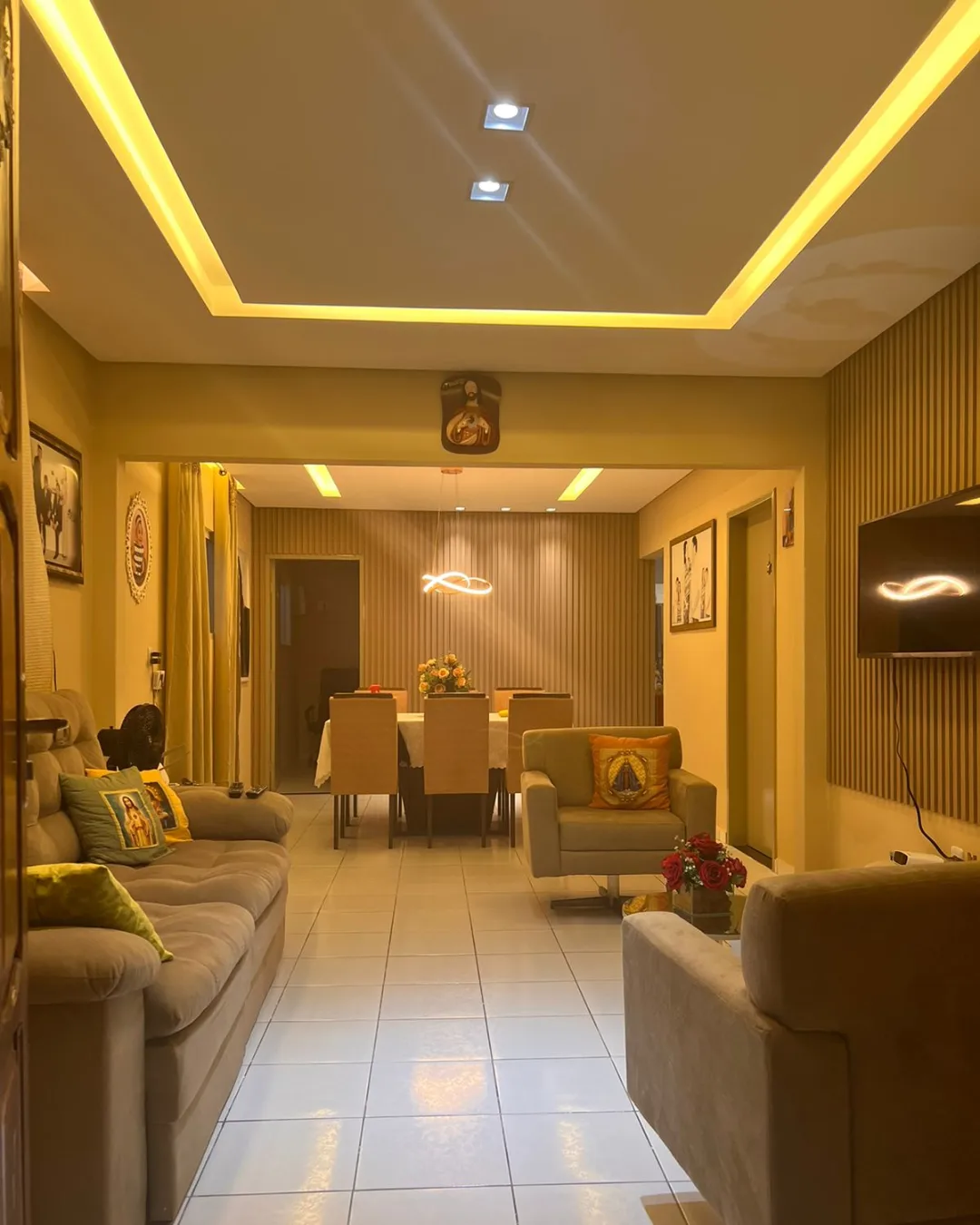 Sanca de iluminação drywall em Teresina — acabamento impecável